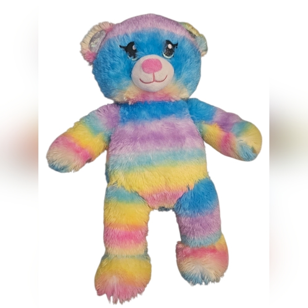 Build-A-Bear Workshop Rainbow Sparkle Teddy Bear Plush